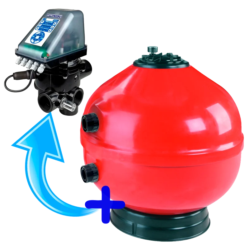 Filtro Astralpool Vesubio 750 con válvula automática