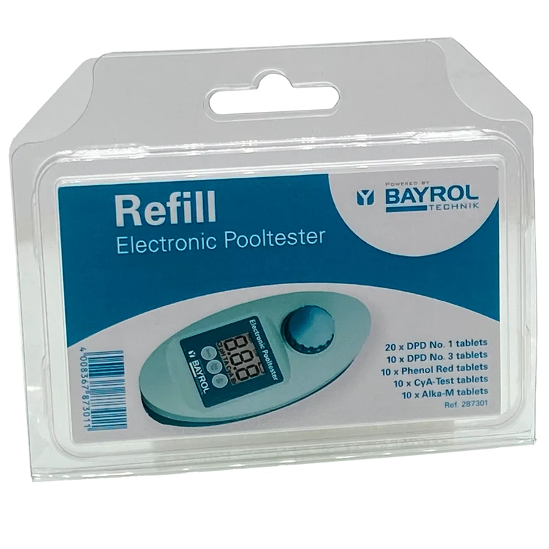 Kit reactivos fotómetro electrónico Bayrol.
