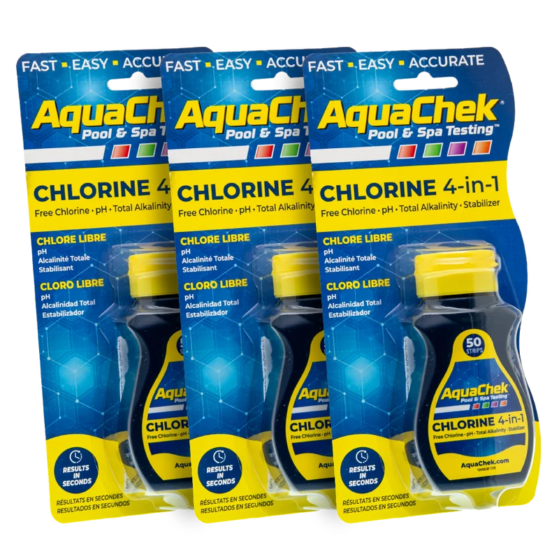 Pack 3 AquaChek Amarillo 4 en 1 – 150 tiras analíticas