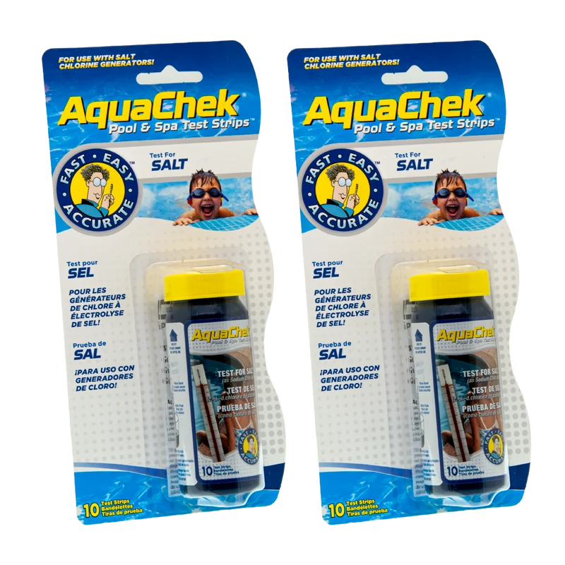 Pack de 2 Tiras analíticas Aquachek salt blanco para niveles de sal.