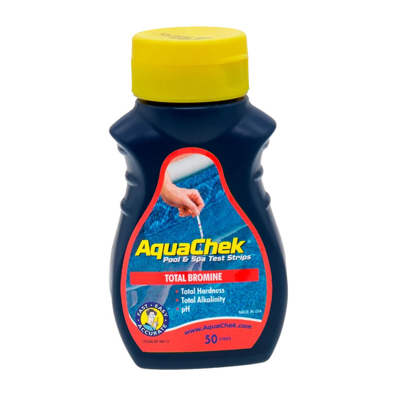 Pack de 3 Tiras analíticas Aquachek rojo para bromo, dureza, alcalinidad y pH.