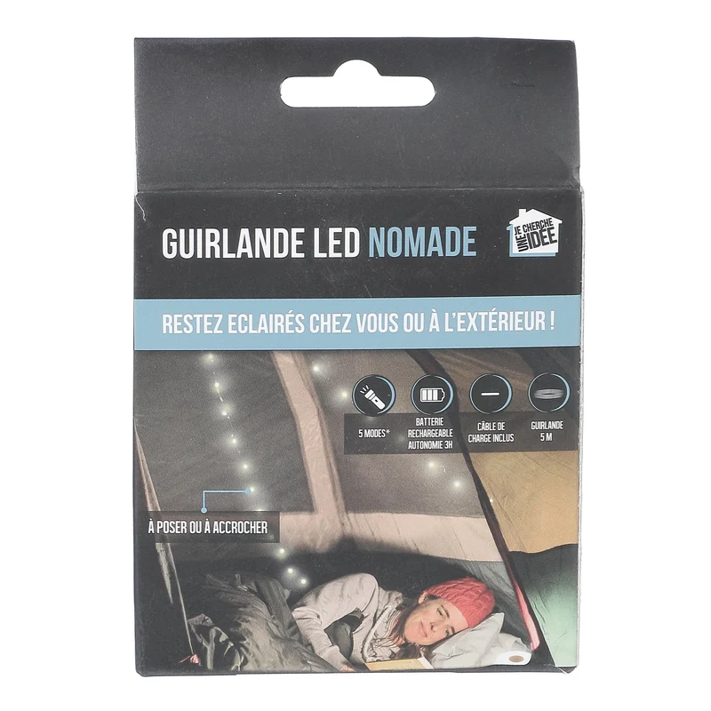 Guirlande 30 leds 5m rechargeable