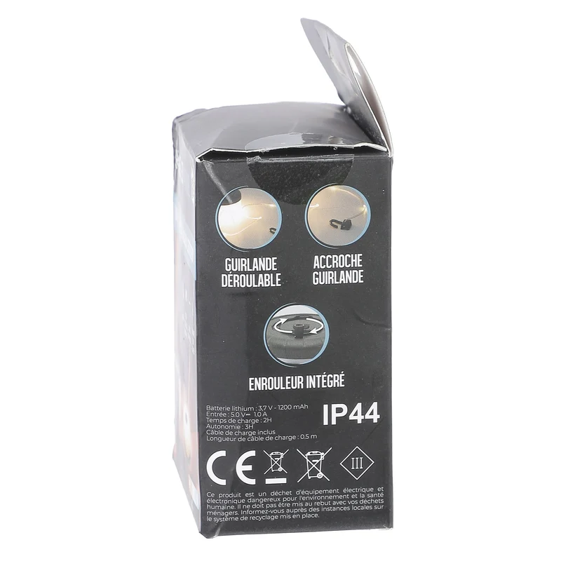 Guirlande 30 leds 5m rechargeable