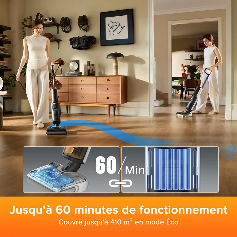 Roborock F25 LT aspirateur laveur sans fil sec et humide