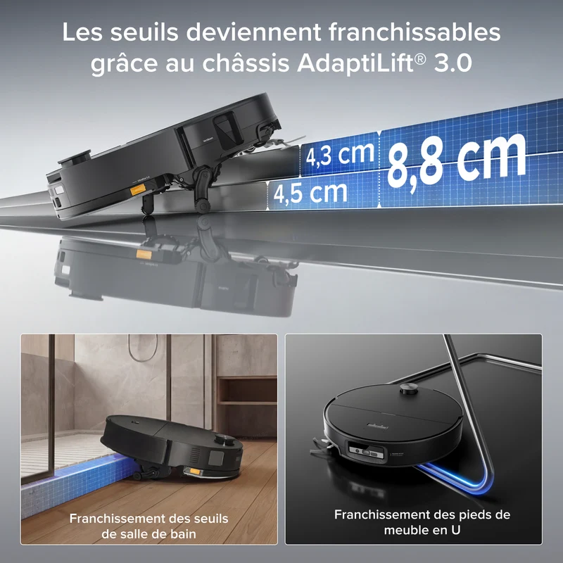 Roborock Saros 20 Sonic Aspirateur robot avec la toute nouvelle station RockDock®
