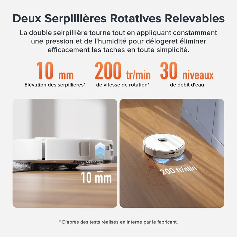 Roborock Qrevo Curv S5X robot aspirateur laveur avec station d’accueil multifonctionnelle 3.0