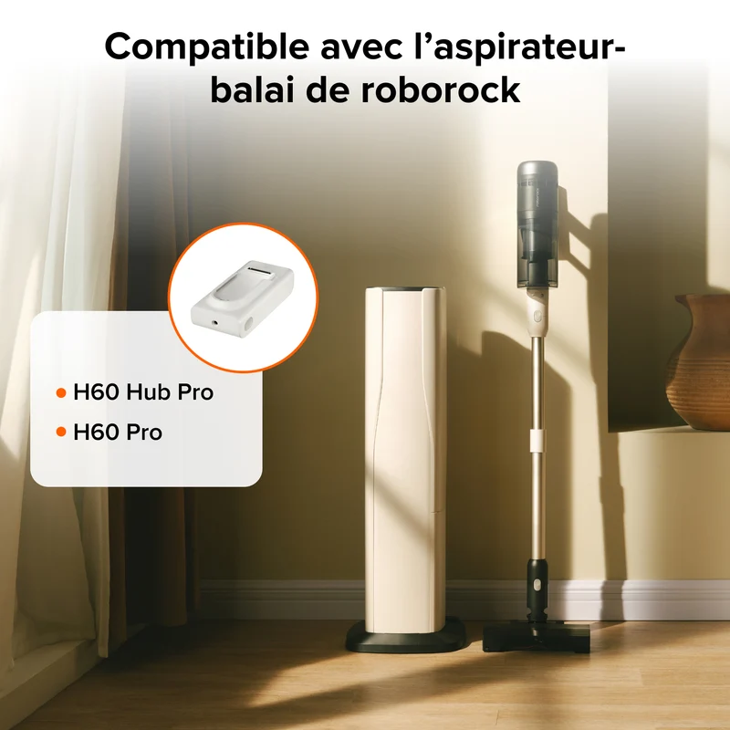 Batterie lithium-ion Roborock 6 cellules 2500 mAh pour H60 Hub / H60 – Haute capacité pour une autonomie prolongée, compatible avec les aspirateurs balais sans fil