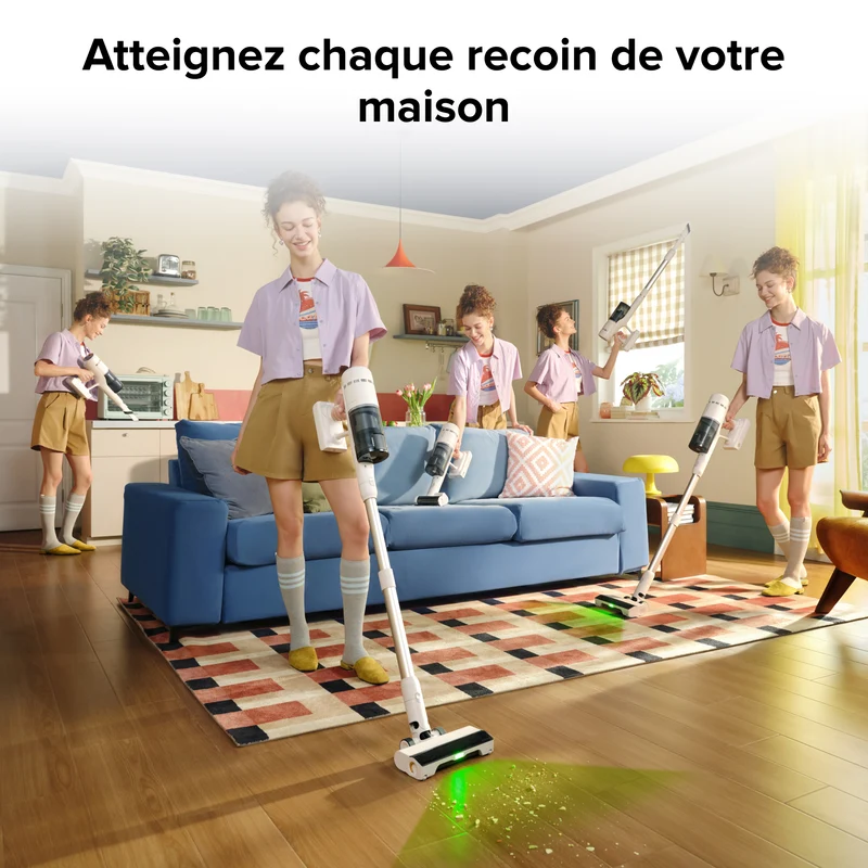 Batterie lithium-ion 8 cellules 2500 mAh pour H60 Hub Pro/H60 Pro – Grande capacité pour une autonomie prolongée, compatible avec les aspirateurs à main sans fil