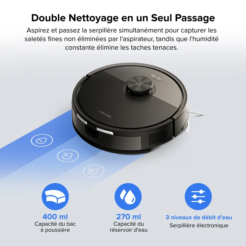 Roborock Q7 L5 robot aspirateur avec aspiration de 8 000 Pa