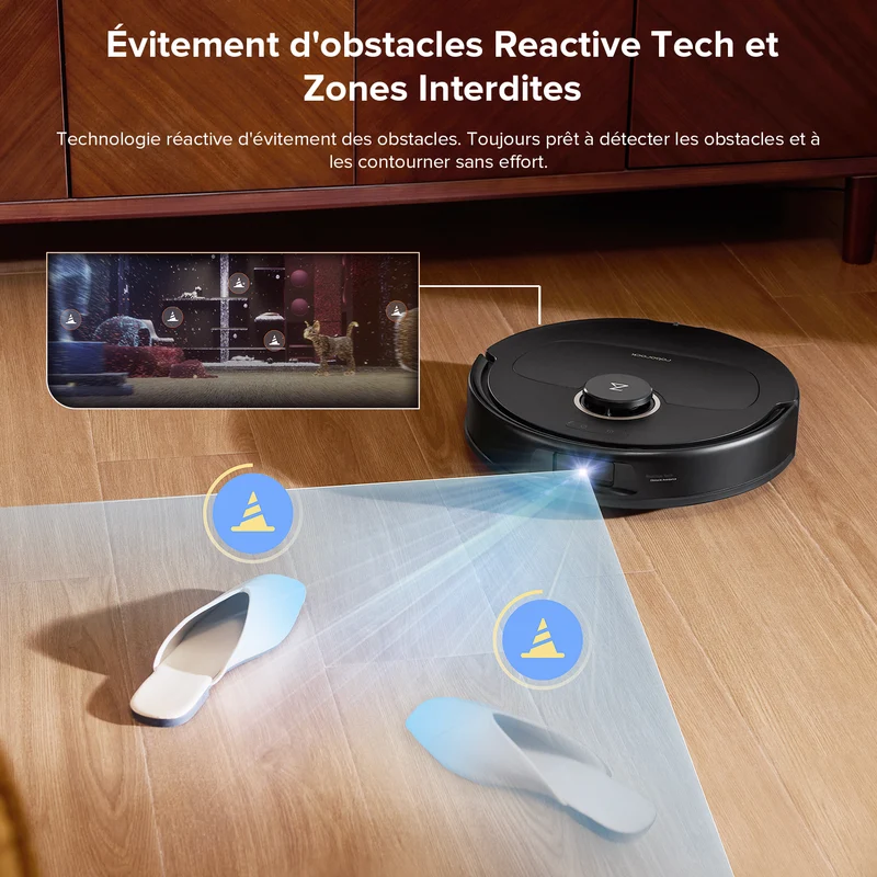 Roborock Qrevo S5V ( Qrevo Pro amélioré ) robot aspirateur laveur avec station d’accueil multifonctionnelle