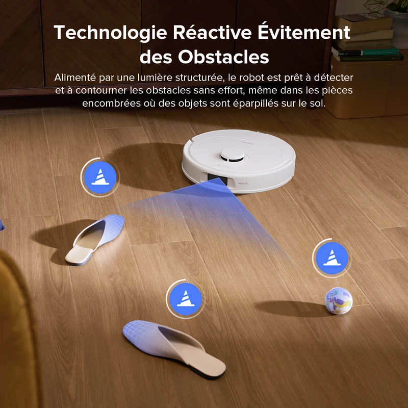 Roborock QV 35S Set robot aspirateur laveur avec station d’accueil multifonctionnelle