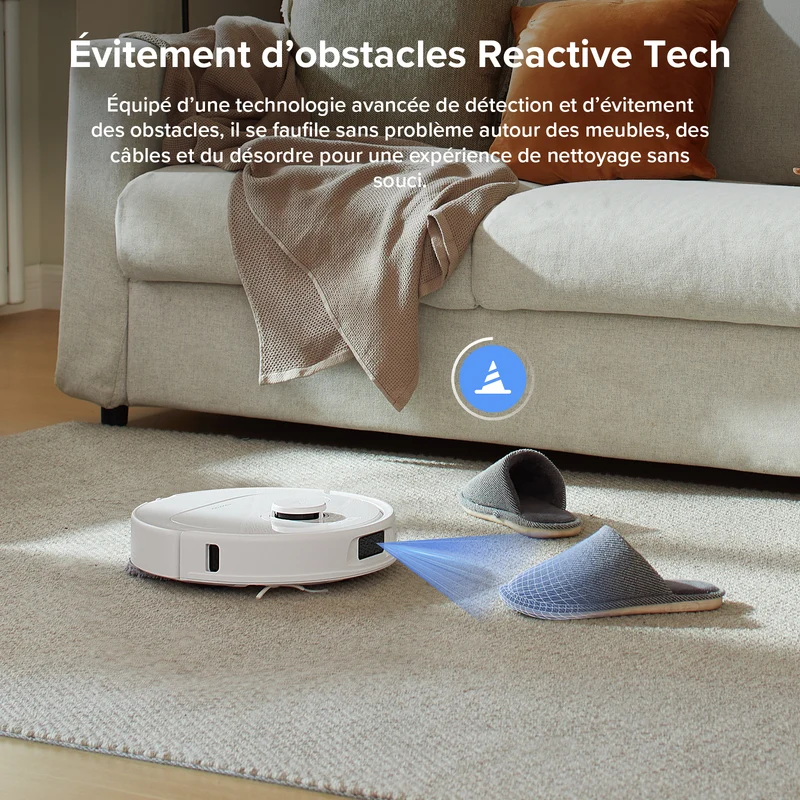 Roborock QV 35A Set ( Qrevo S amélioré ) robot aspirateur laveur avec station d’accueil multifonctionnelle