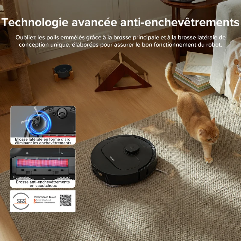 Roborock QV 35A Set ( Qrevo S amélioré ) robot aspirateur laveur avec station d’accueil multifonctionnelle