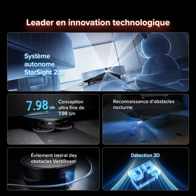 Roborock Saros 10R Robot Aspirateur avec Station Multifonction 4.0