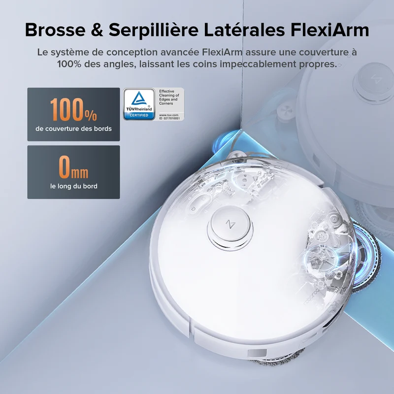 Roborock Qrevo Edge S5A robot aspirateur laveur avec station d’accueil multifonctionnelle 3.0