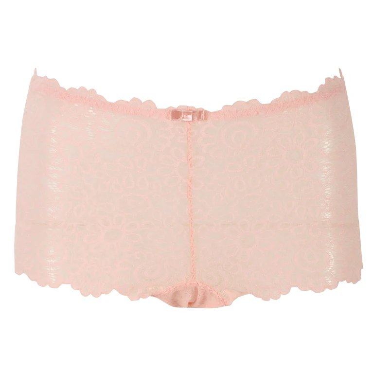 Shorty en dentelle rose