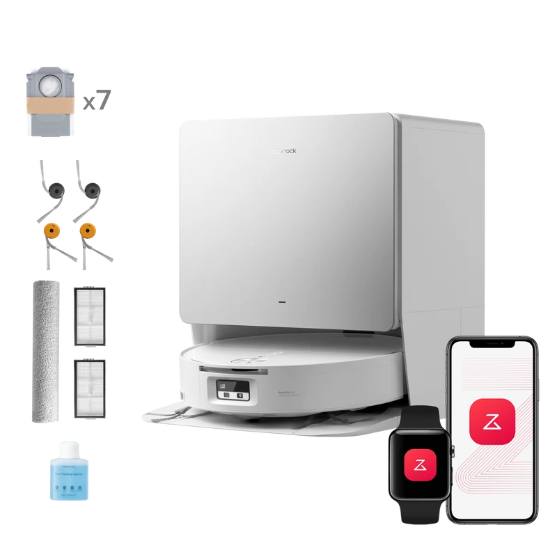 Roborock Saros 20 Flow Complete - Système autonettoyant pressurisé SpiraFlow™ 2.0