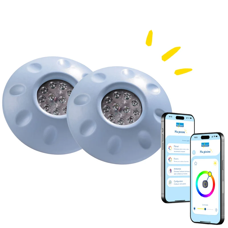 Projecteurs piscine led connectés - Lot de 2 - JD Pool Led Connect PF.I