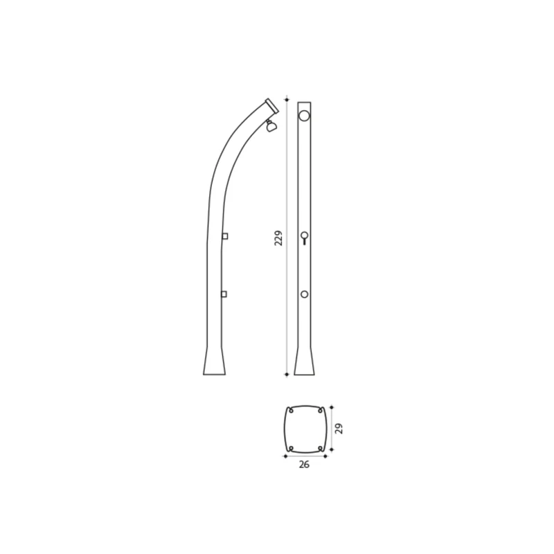Douche Solaire Happy 4x4 44L Formidra – Bleu