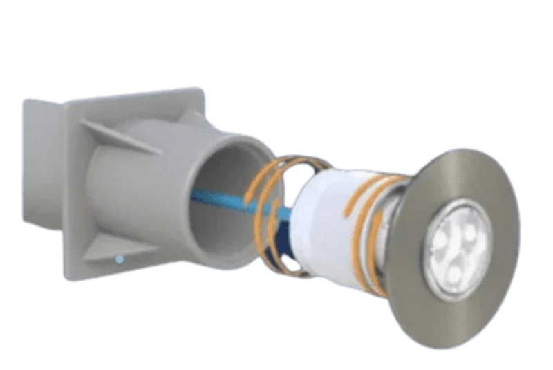 Adaptateur 1,5" / 2" (Ø63mm) pour mini projecteur
