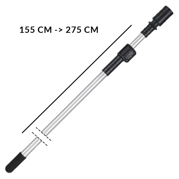 Manche pour piscine JD Manche télescopique Pro 155/275 CM