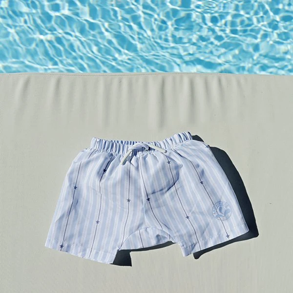 Short de bain bébé Shorty anti-fuite Rayures