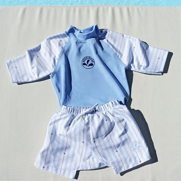 Short de bain bébé Shorty anti-fuite Rayures