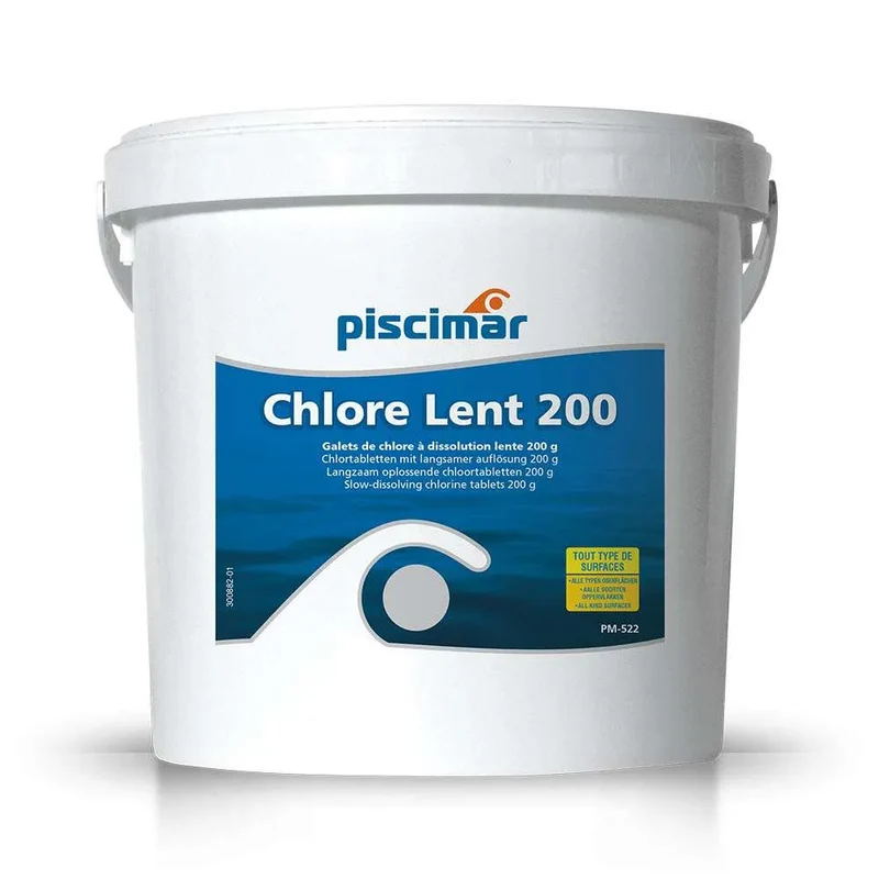 CHLORE LENT TAB 200 5KG - Piscimar