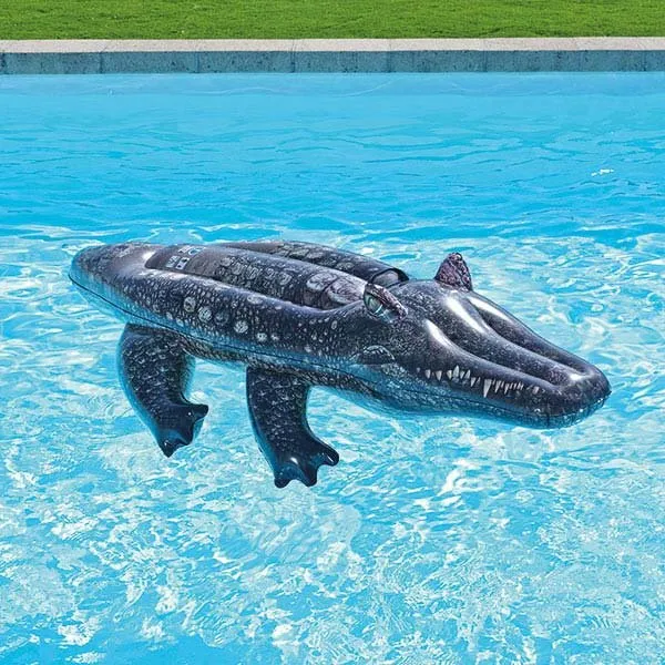 Crocodile gonflable piscine