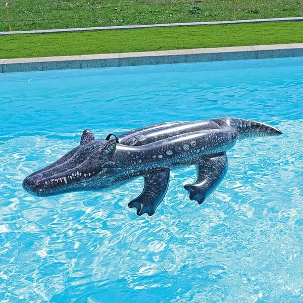 Crocodile gonflable piscine