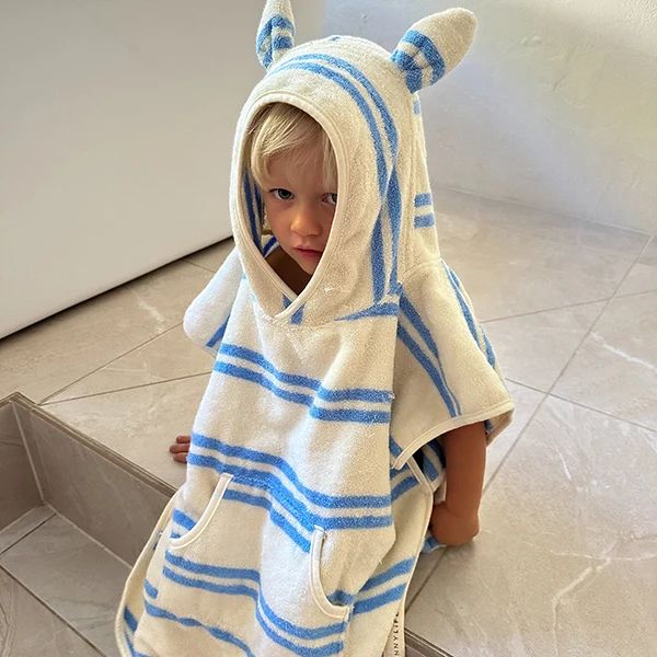 Poncho de bain enfant 3/6 ans