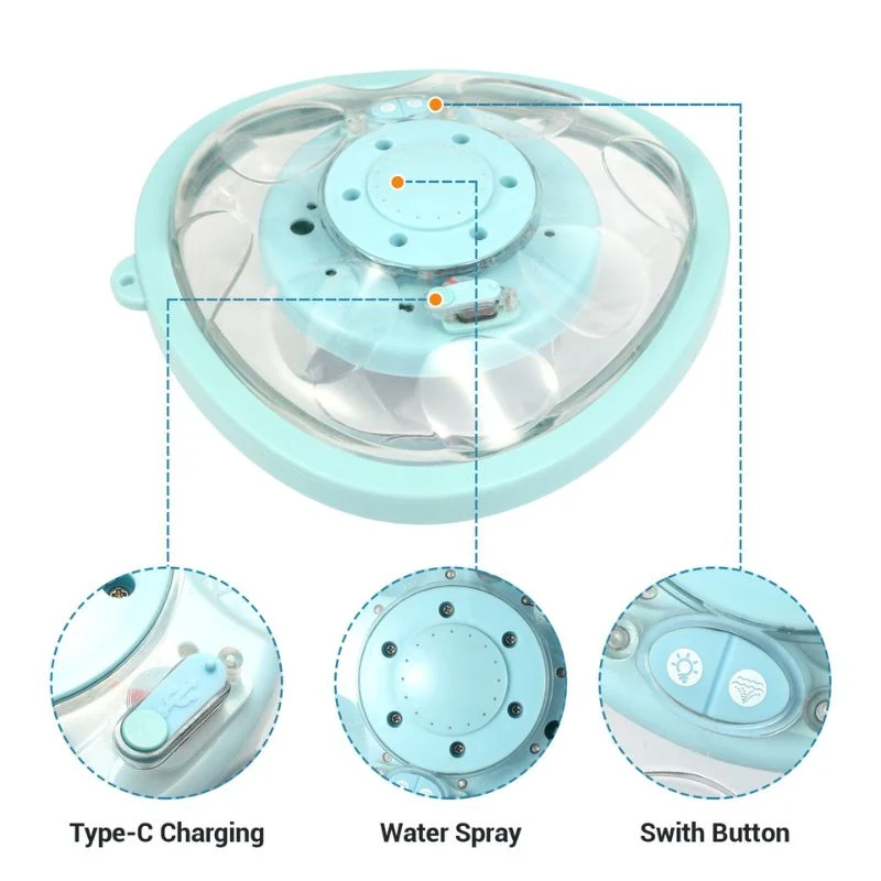 Floating Pool Fountain With LED Lights & Remote