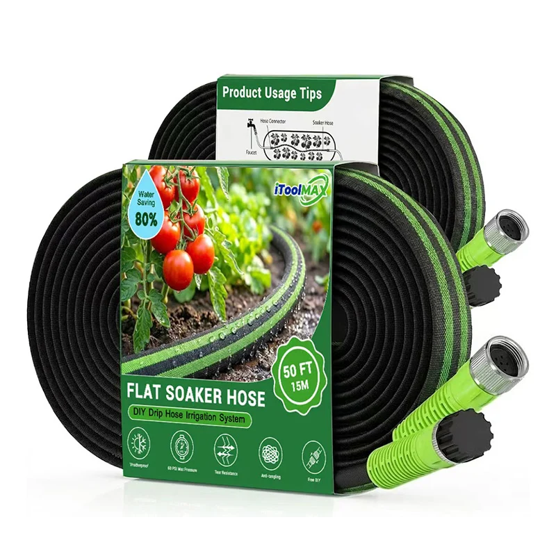 Flat Soaker Hose for Garden and Lawns
