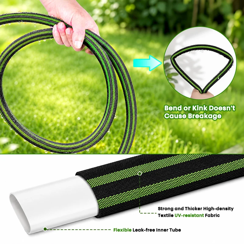Flat Soaker Hose for Garden and Lawns