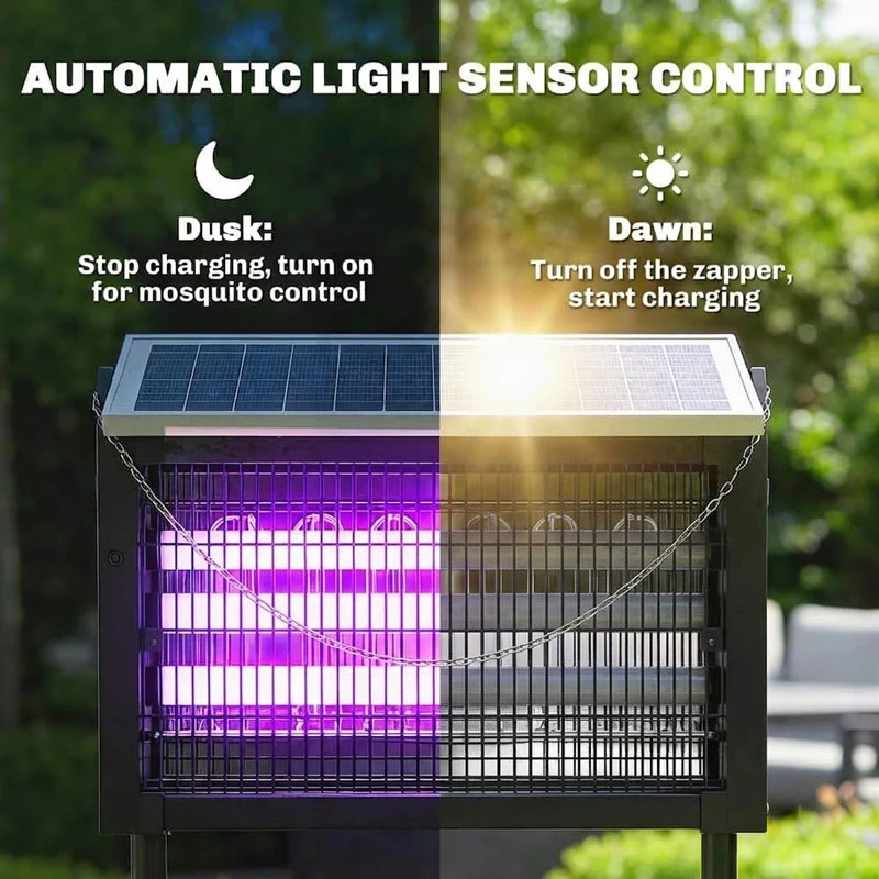 3000V Solar Bug Zapper Outdoor Waterproof
