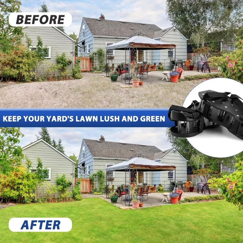 13-Spike Upgrade Lawn Aerator Shoes with Spring Base