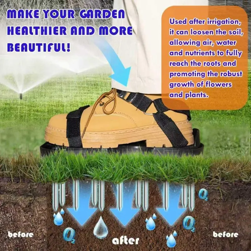 13-Spike Upgrade Lawn Aerator Shoes with Spring Base