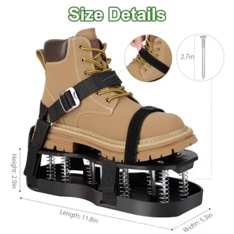 13-Spike Upgrade Lawn Aerator Shoes with Spring Base