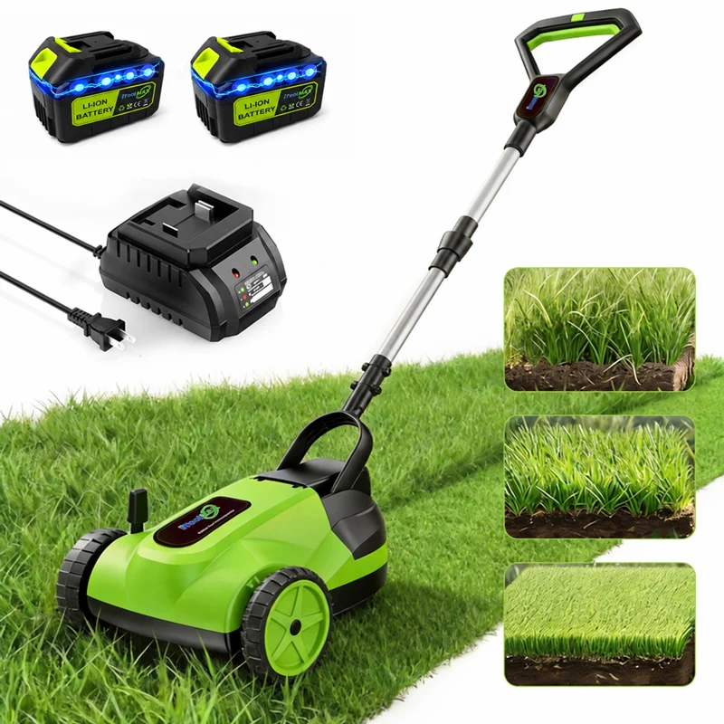 8.7-Inch Small Electric Lawn Mower for Yards & Gardens