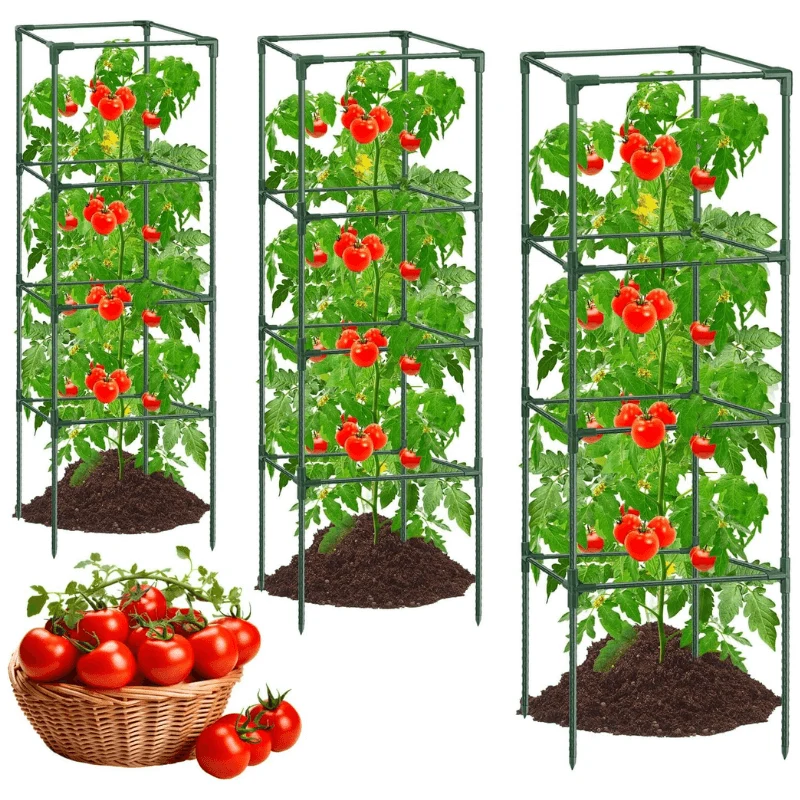 Square Tomato Plant Cage for Garden & Climbing Plant [3 Set]