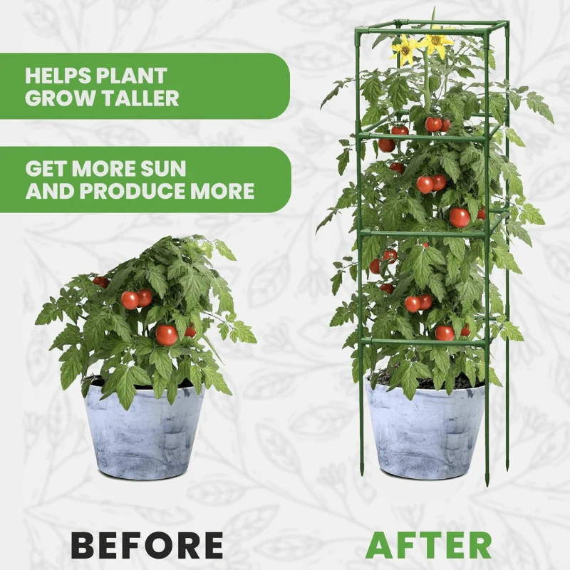 Square Tomato Plant Cage for Garden & Climbing Plant [3 Set]