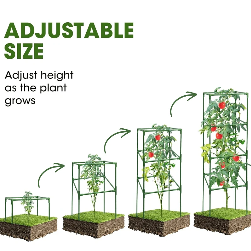 Square Tomato Plant Cage for Garden & Climbing Plant [3 Set]