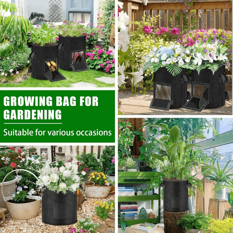 15-Gallon Potato Grow Bags with Dual Harvest Windows
