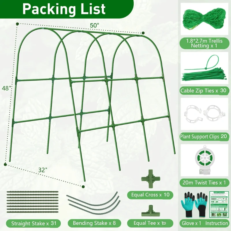 Garden Cucumber Trellis for Climbing Plants Outdoor