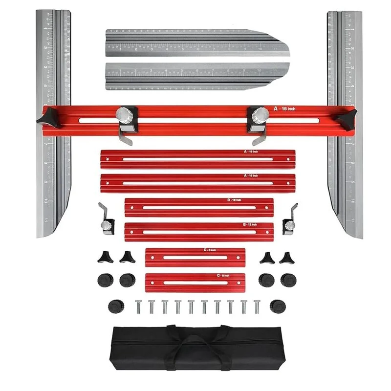 Stair Tread Template Tool with Dual Scale