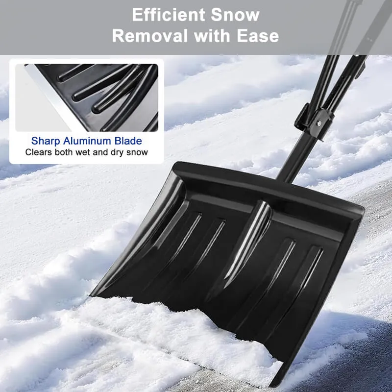 18 inches Large Snow Shovel with Metal Edge