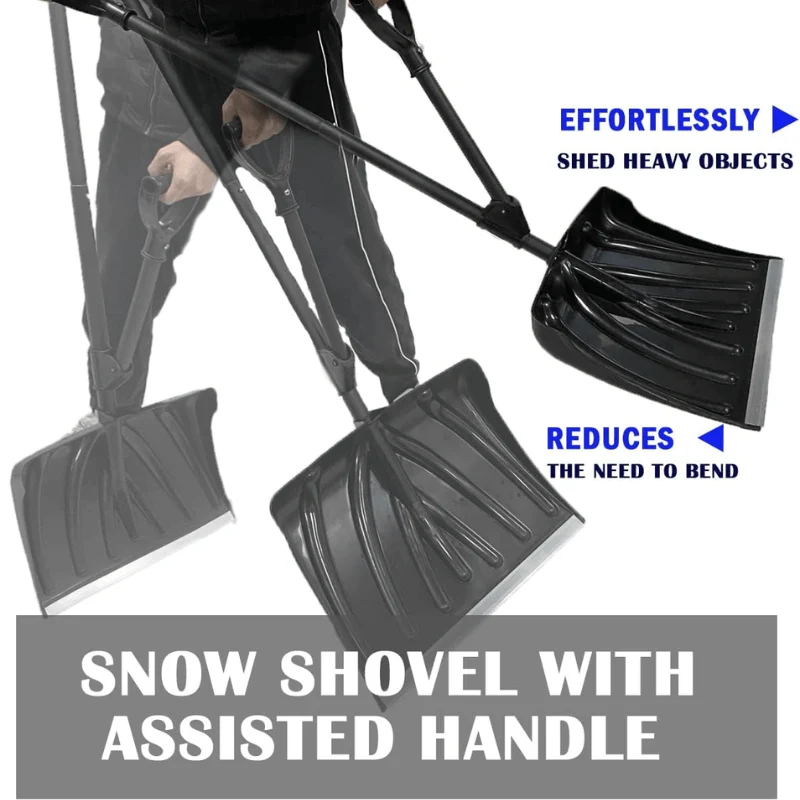 18 inches Large Snow Shovel with Metal Edge