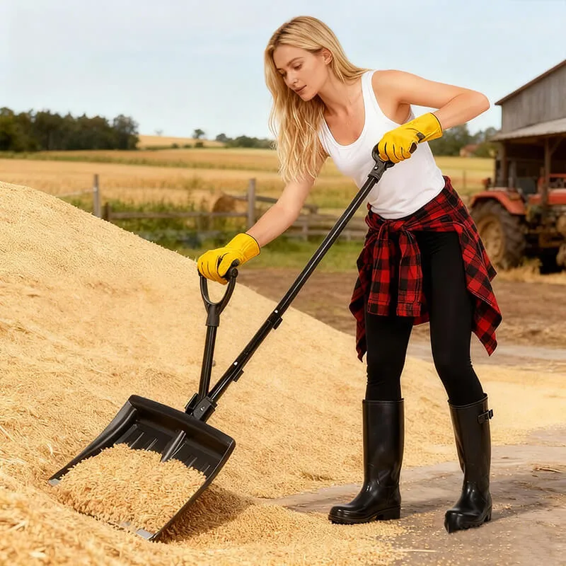 18 inches Large Snow Shovel with Metal Edge