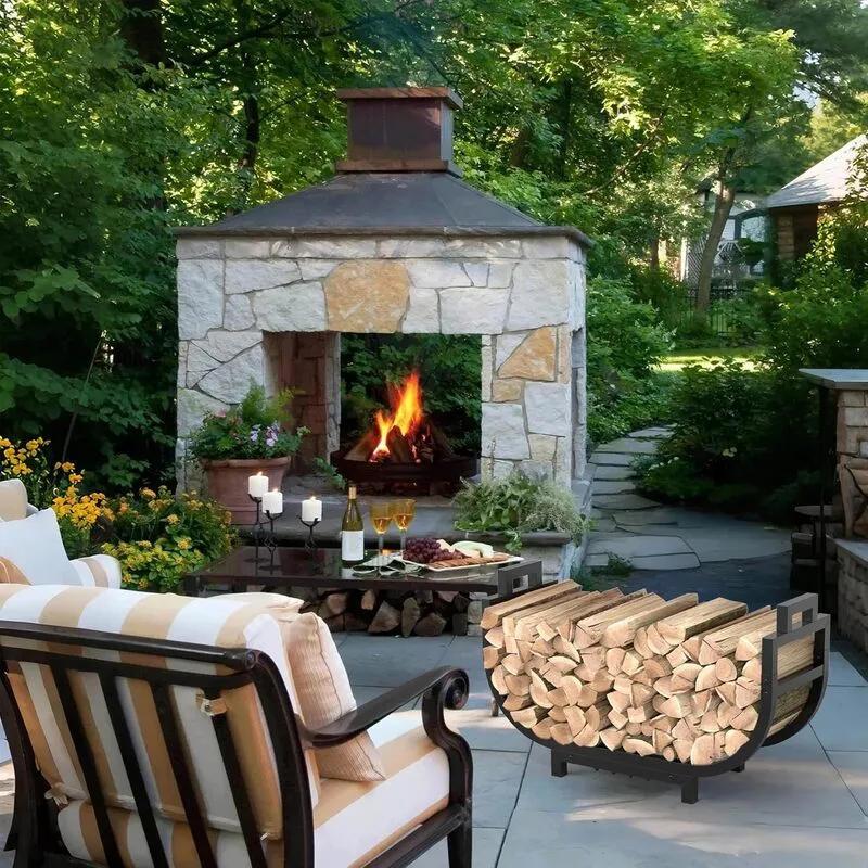 25" Firewood Rack Indoor & Outdoor