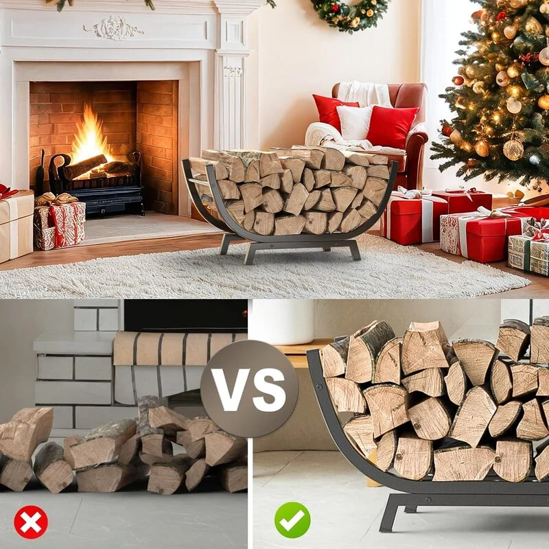25" Firewood Rack Indoor & Outdoor